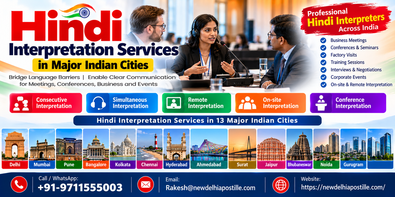 Hindi Interpretation Services in India – Professional Hindi Interpreters