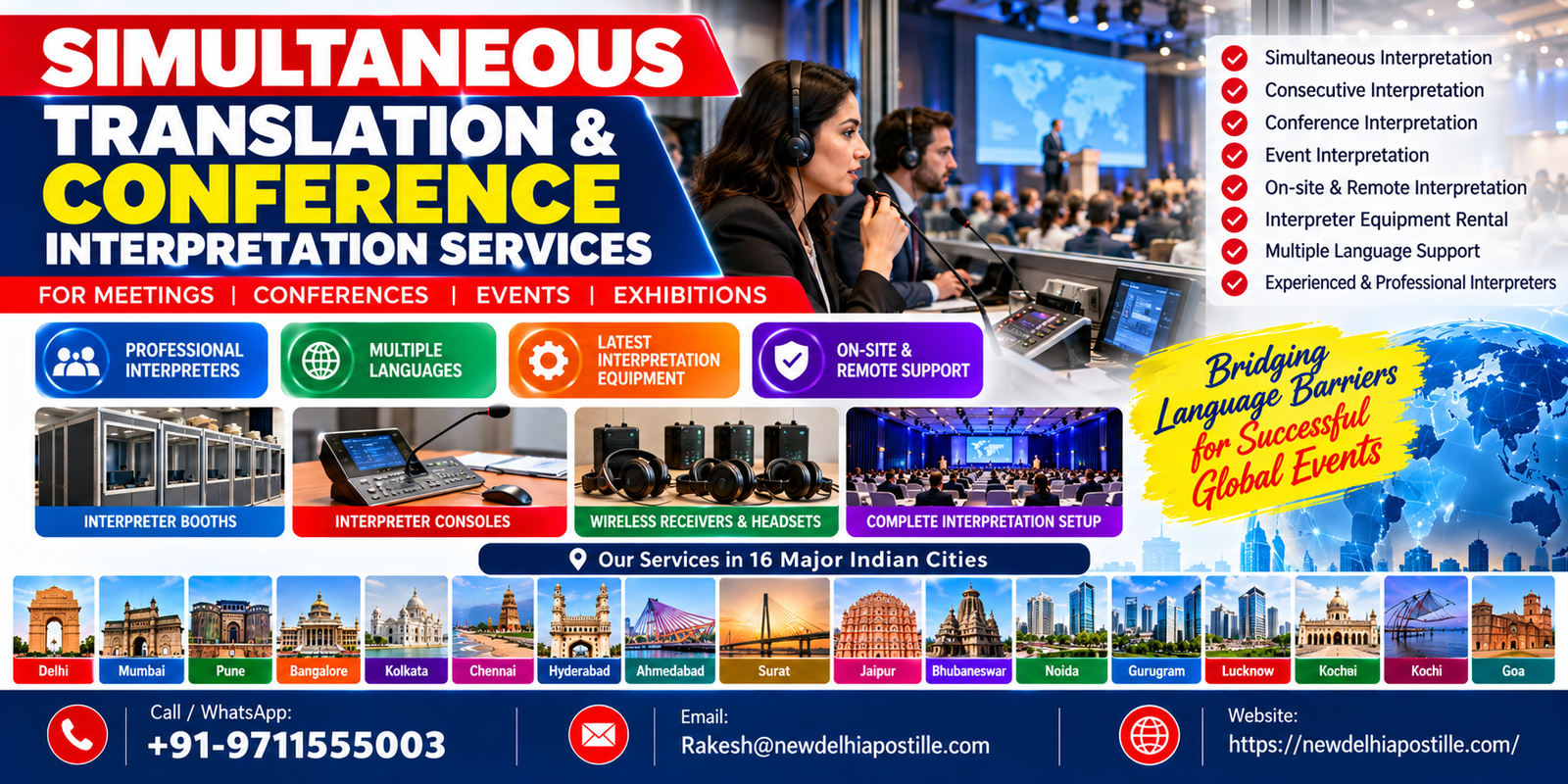 Simultaneous Interpretation, Translation and Conference Interpretation Services in India